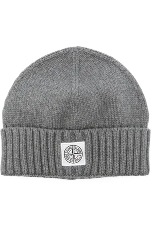 Stone Island Beanie mit Kompass-Patch