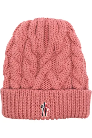 Moncler Beanie mit Zopfmuster