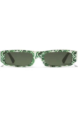 Dolce & Gabbana Maiolica Sonnenbrille mit eckigem Gestell
