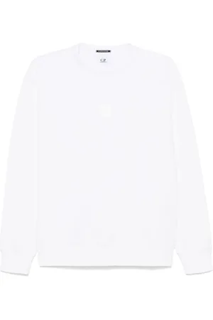 C.P. Company Fleece-Sweatshirt mit Rundhalsausschnitt
