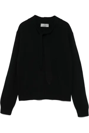 MARGARET HOWELL Pullover mit Schleifenkragen