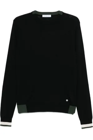 Manuel Ritz Pullover mit gestreiften Kanten