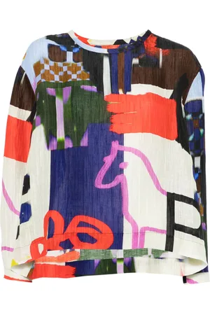 HENRIK VIBSKOV Bluse mit Schlüssellochausschnitt