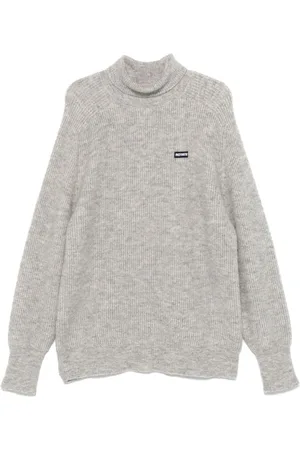 ROTATE Pullover mit Logo-Patch