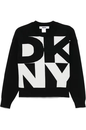 DKNY Jacquard-Pullover mit Logo