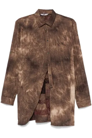 CHIAHUNG SU Hemd mit Batikmuster