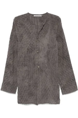 CHIAHUNG SU Cardigan mit Lochstrickmuster