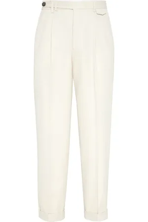 Brunello Cucinelli Tapered-Hose mit Bügelfalten