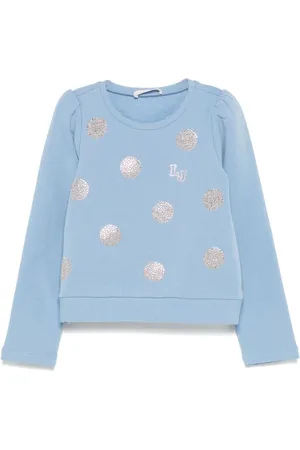 Liu Jo Sweatshirt mit kristallverzierten Polka Dots