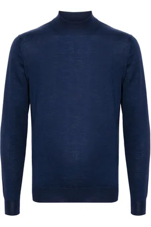 FEDELI Pullover mit Stehkragen