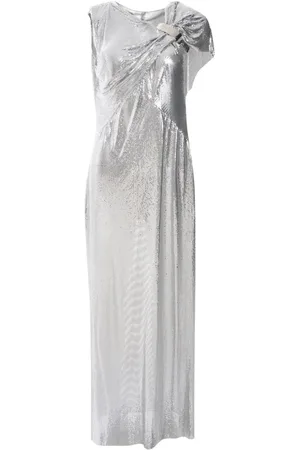 Paco rabanne Abendkleid aus Metallic-Mesh