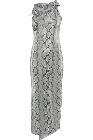 COPERNI Abendkleid mit Schlangen-Print