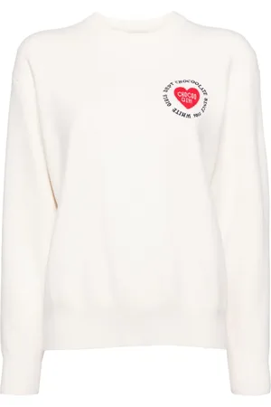 Chocoolate Pullover mit Logo-Intarsienstrick