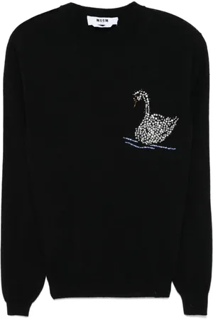 Msgm Pullover mit Schwan-Motiv