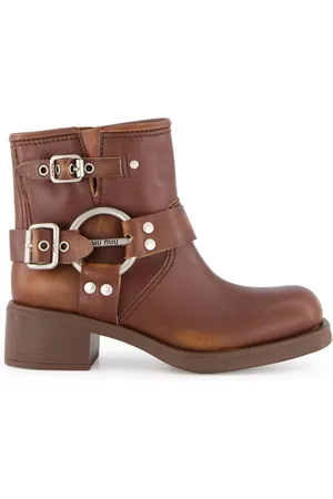 Miu Miu Stiefeletten aus Leder
