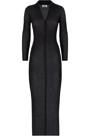 LANEUS Geripptes Strickkleid