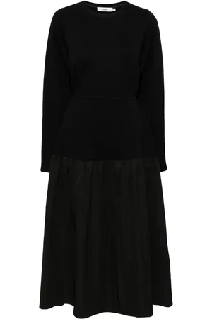 B+AB Zweifarbiges Midikleid