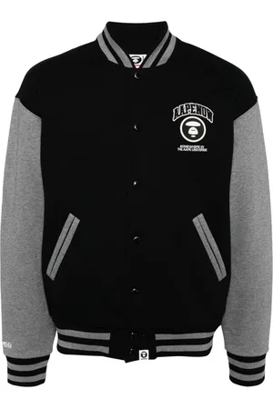 A Bathing Ape Baseballjacke mit Logo