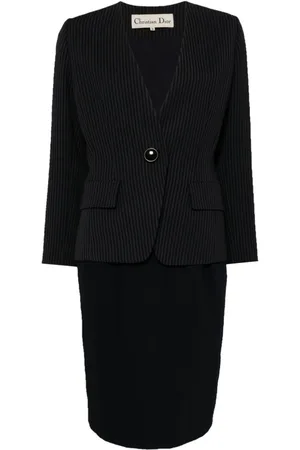 Dior Gestreiftes Blazer-Set