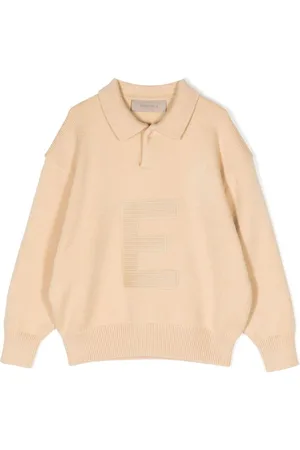 FEAR OF GOD Gestricktes Poloshirt mit Logo-Patch