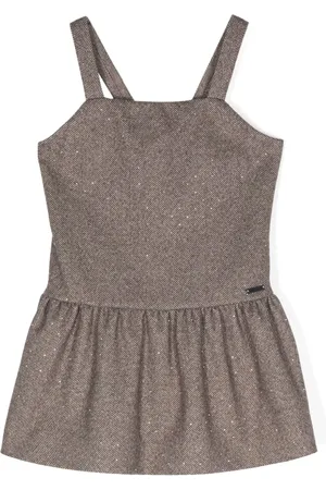MONNALISA Kleid mit Fischgrätenmuster