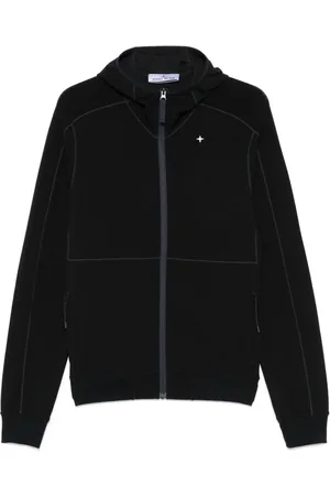 Stone Island Hoodie mit Logo-Stickerei
