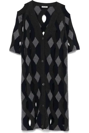 Miu Miu 2010s Cardigan mit Argyle-Muster