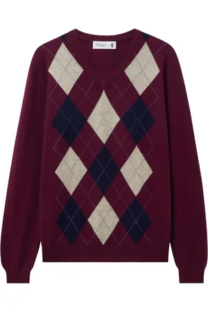 PRINGLE OF SCOTLAND Kaschmirpullover mit V-Ausschnitt