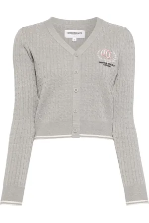 Chocoolate Twinset mit Logo-Stickerei
