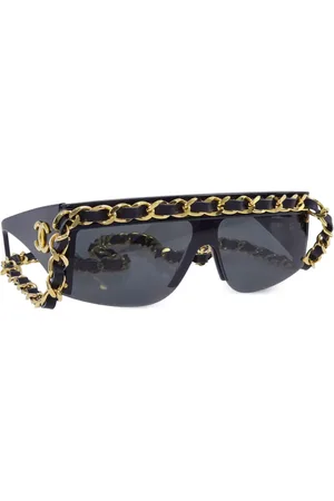 CHANEL 1990-2000s Chain Sonnenbrille