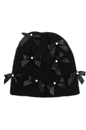 Jennifer Behr Beanie mit Schleife