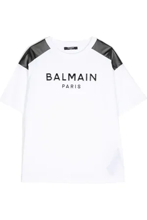 Balmain T-Shirt mit Logo-Patch