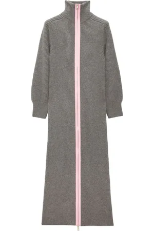 Msgm Midikleid mit Kontrastbesatz