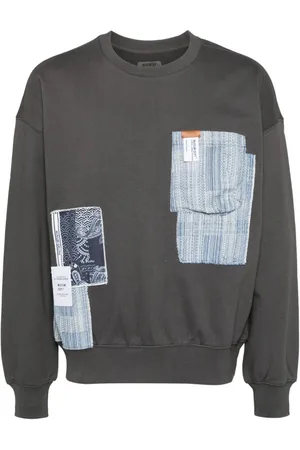 Musium Div. Sweatshirt im Patchwork-Look