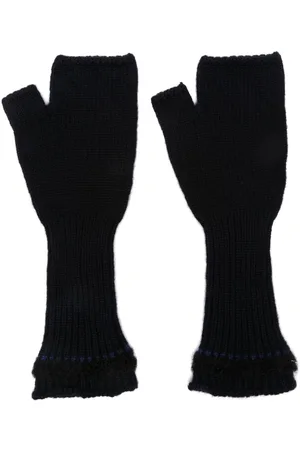Barrie Fingerlose Handschuhe mit Shearling