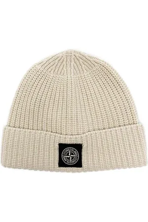 Stone Island Beanie mit Kompass-Patch