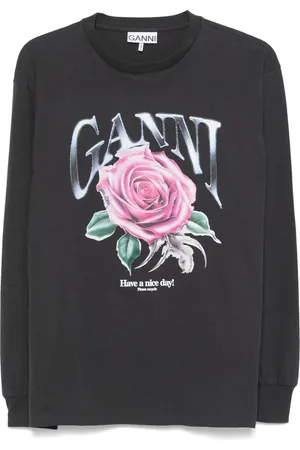 Ganni Future Heavy Rose T-Shirt