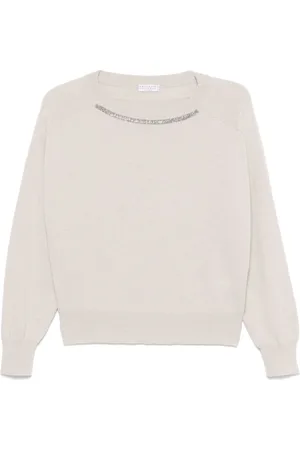 Brunello Cucinelli Pullover mit Perlendetail