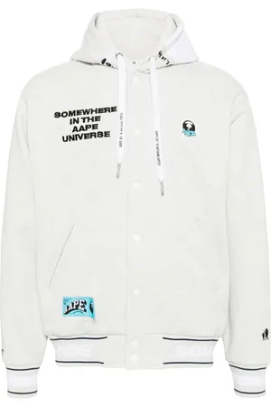 A Bathing Ape Moonface Collegejacke mit Kapuze