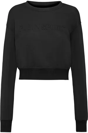 Philipp Plein Cropped-Sweatshirt mit Logo-Stickerei