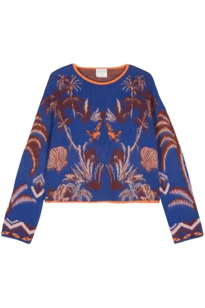 FORTE FORTE Pullover mit Naturmotiv