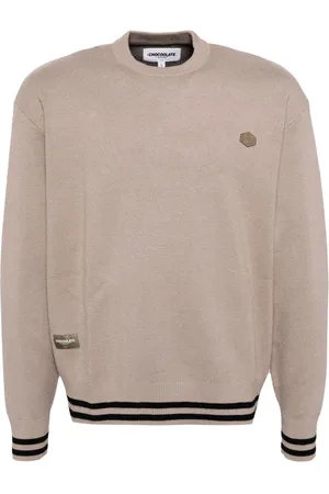Chocoolate Pullover mit Logo-Patch