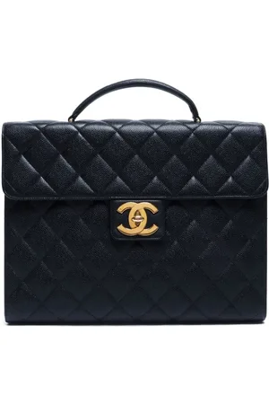 CHANEL 1997-1999 Aktentasche mit Rautensteppung