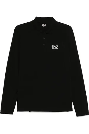 EA7 Poloshirt mit gummiertem Logo