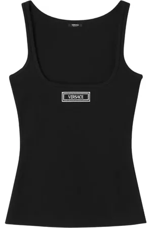 VERSACE Tanktop mit Logo-Stickerei