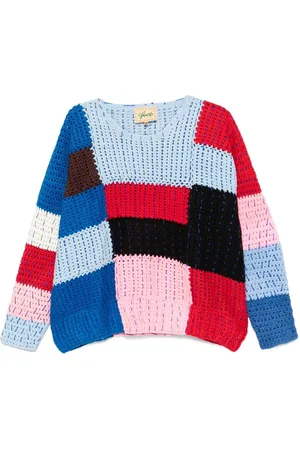 Glass Cypress Pullover im Patchwork-Look