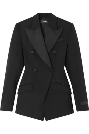 VERSACE Hourglass Grain-de-Poudre-Playsuit
