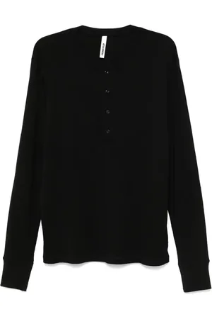 ATTACHMENT T-Shirt mit kurzer Knopfleiste