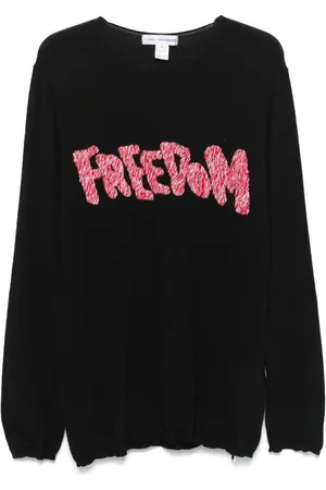Comme des Garçons Pullover mit Freedom-Stickerei