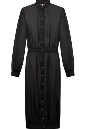 Thom Browne Semi-transparentes Midikleid